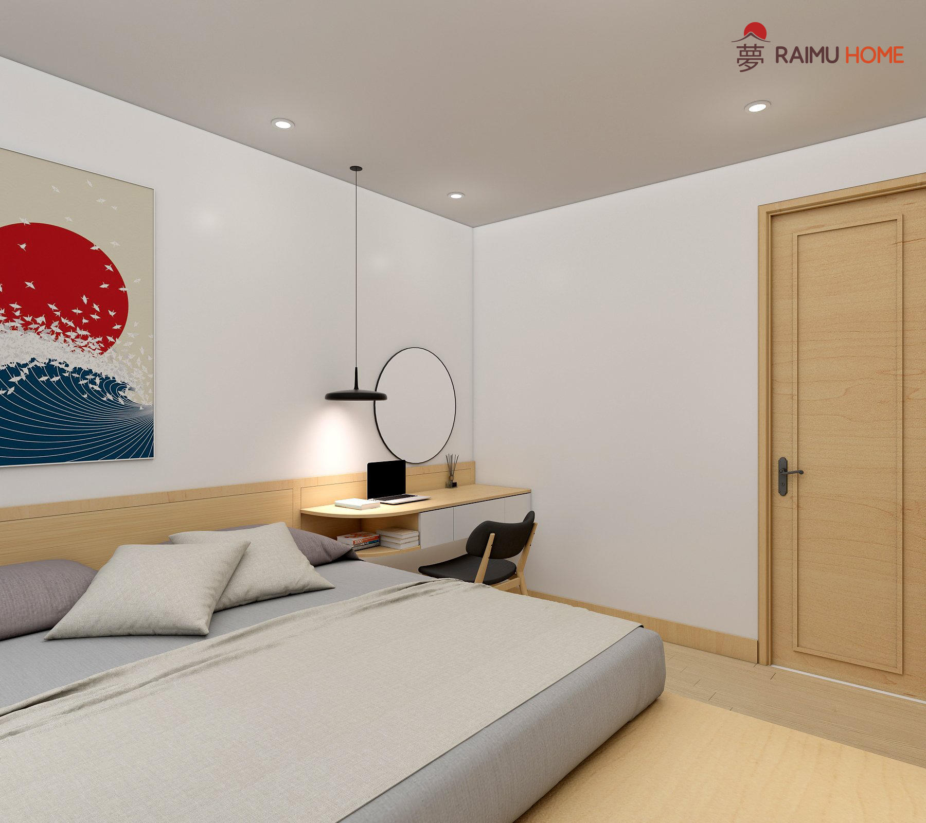 Phong ngủ thiết kế theo phong cách Nhật